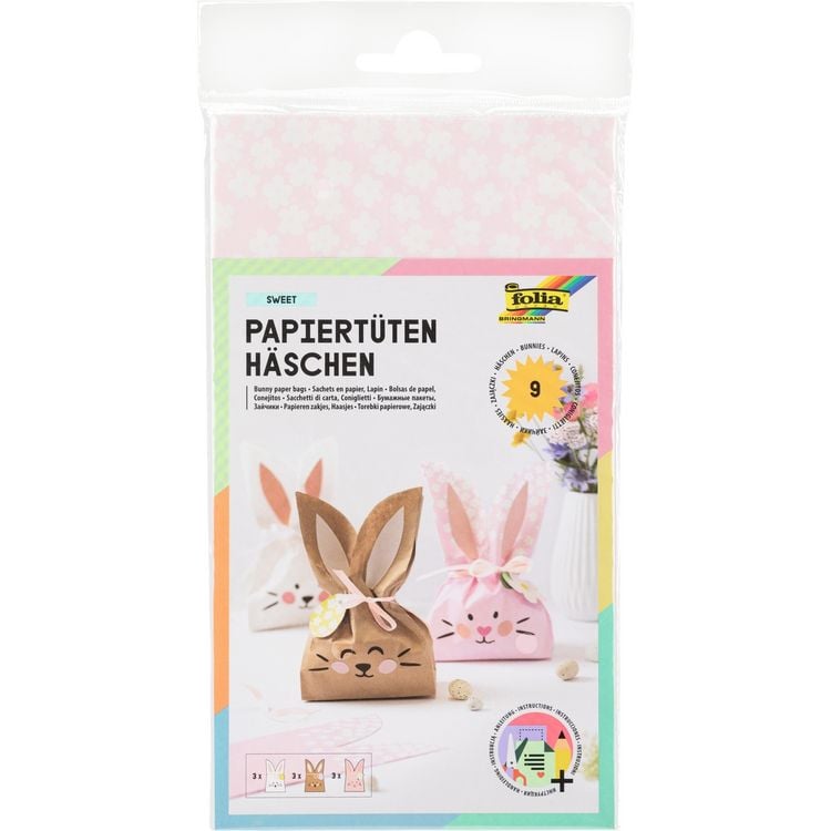 Produktbild: folia Papiert&uuml;ten H&auml;schen SWEET 9 St&uuml;ck