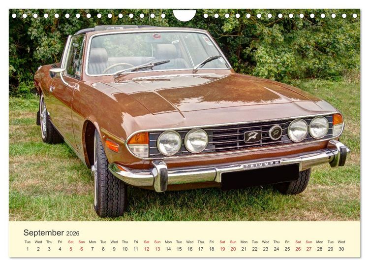 Produktbild: Iconic British Cars (Wall Calendar 2026 DIN A4 landscape), CALVENDO 12 Month Wall Calendar