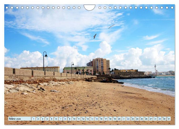 Produktbild: C&aacute;diz - Europas &auml;lteste Stadt (Wandkalender 2026 DIN A4 quer), CALVENDO Monatskalender