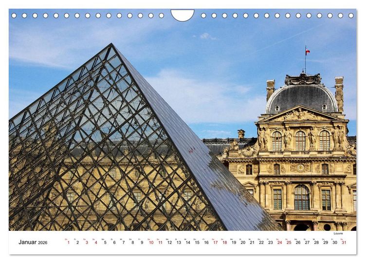 Produktbild: Paris - zwischen gestern und morgen (Wandkalender 2026 DIN A4 quer), CALVENDO Monatskalender