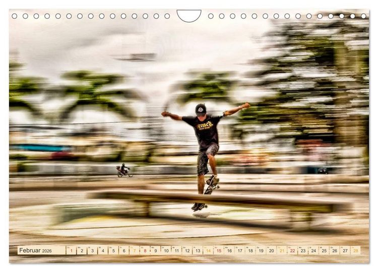 Produktbild: Skateboarding, so cool (Wandkalender 2026 DIN A4 quer), CALVENDO Monatskalender