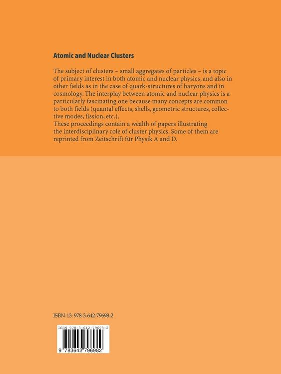 Produktbild: Atomic and Nuclear Clusters