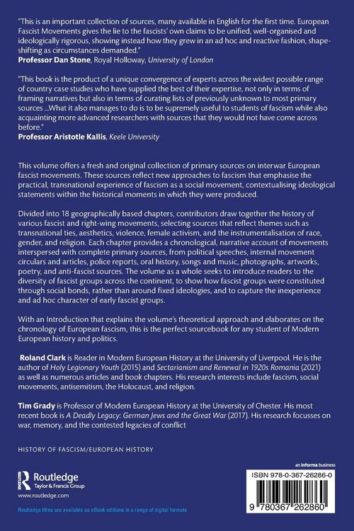 Produktbild: European Fascist Movements