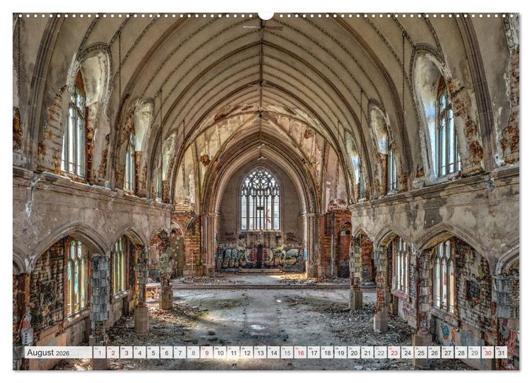 Produktbild: Detroit - Modern Ruins (hochwertiger Premium Wandkalender 2026 DIN A2 quer), Kunstdruck in Hochglanz
