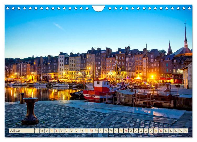 Produktbild: Honfleur - Bezauberndes Frankreich (Wandkalender 2026 DIN A4 quer), CALVENDO Monatskalender