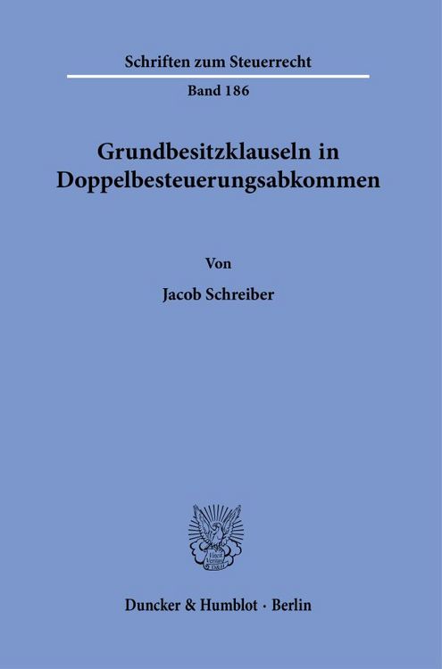 Produktbild: Grundbesitzklauseln in Doppelbesteuerungsabkommen.