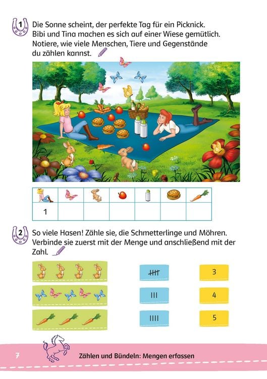 Produktbild: Bibi & Tina: Lernr&auml;tsel Mathe ab 6 Jahren