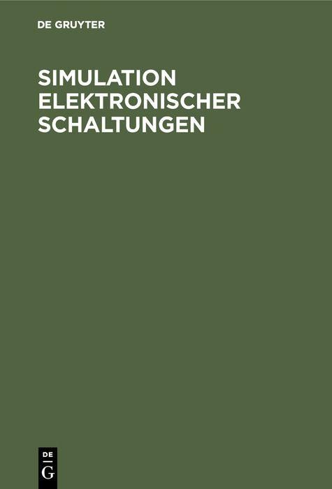 Produktbild: Simulation elektronischer Schaltungen