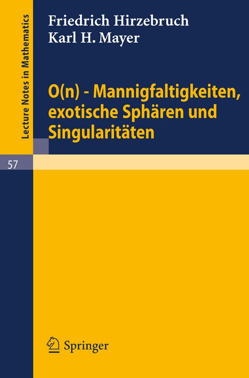 Produktbild: 0(n) - Mannigfaltigkeiten, exotische Sph&auml;ren und Singularit&auml;ten