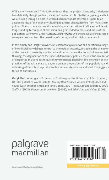 Produktbild: Crisis, Austerity, and Everyday Life