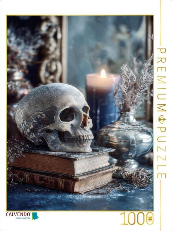 Produktbild: CALVENDO Puzzle Der Frost k&uuml;sst die Zeit und alles Leben h&auml;lt den Atem an | 1000 Teile Lege-Gr&ouml;&szlig;e 64x48cm Foto-Puzzle f&uuml;r gl&uuml;ckliche Stunden