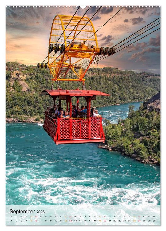 Produktbild: Nervenkitzel Seilbahn (hochwertiger Premium Wandkalender 2026 DIN A2 hoch), Kunstdruck in Hochglanz