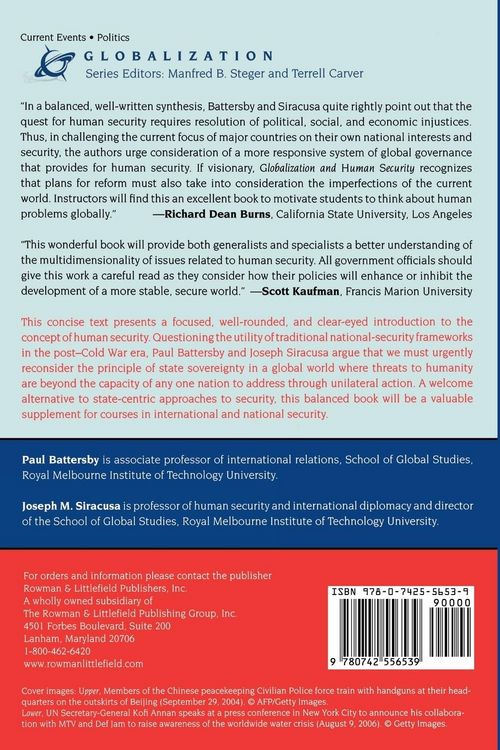 Produktbild: Globalization and Human Security