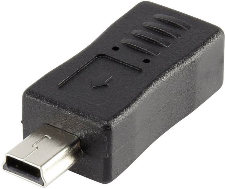 Produktbild: Renkforce USB 2.0 Adapter [1x USB 2.0 Stecker Mini-B - 1x USB 2.0 Buchse Micro-B] rf-usba-08 vergoldete Steckkontakte