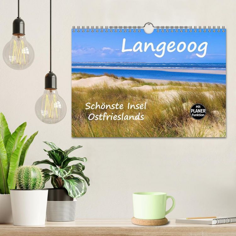 Produktbild: Langeoog - Sch&ouml;nste Insel Ostfrieslands (Wandkalender 2026 DIN A4 quer), CALVENDO Monatskalender