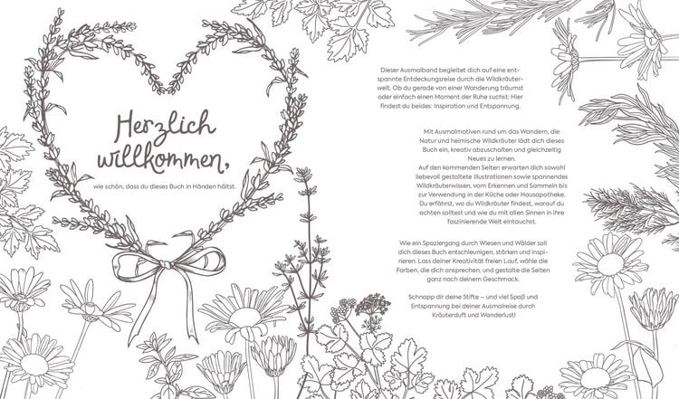Produktbild: Ausmalreise Kr&auml;uterduft und Wanderlust