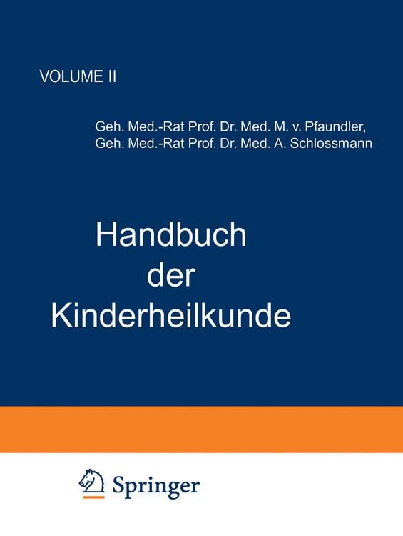 Produktbild: Handbuch der Kinderheilkunde