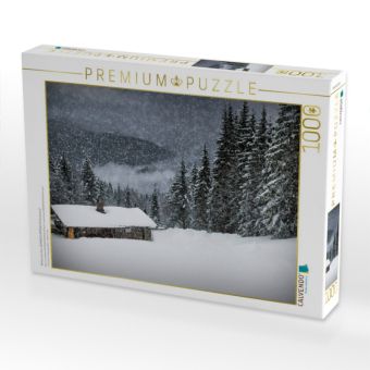 Produktbild: CALVENDO Puzzle Winterm&auml;rchen HEMMERSUPPENALM II (schwarz) | 1000 Teile Lege-Gr&ouml;&szlig;e 64x48cm Foto-Puzzle f&uuml;r gl&uuml;ckliche Stunden