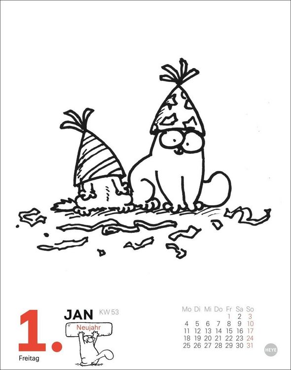 Produktbild: Simons Katze Tagesabrei&szlig;kalender 2027
