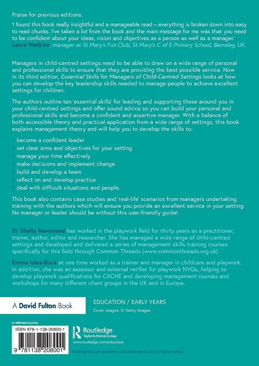 Produktbild: Essential Skills for Managers of Child-Centred Settings