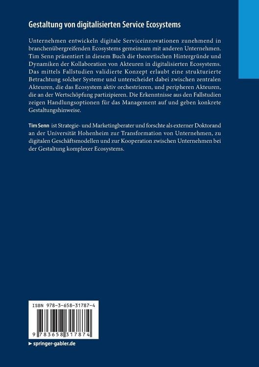 Produktbild: Gestaltung von digitalisierten Service Ecosystems