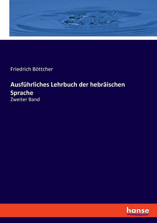 Produktbild: Ausf&uuml;hrliches Lehrbuch der hebr&auml;ischen Sprache