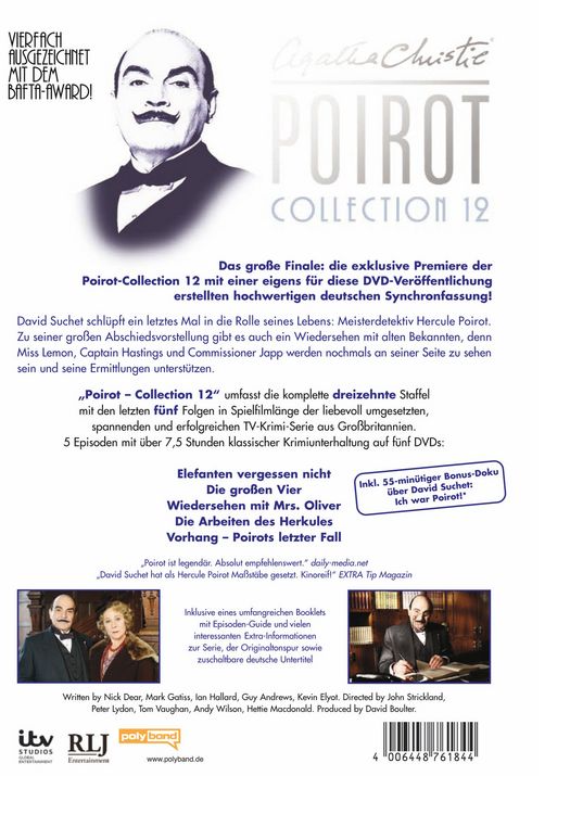 Produktbild: Agatha Christie - Poirot Collection 12 [5 DVDs]