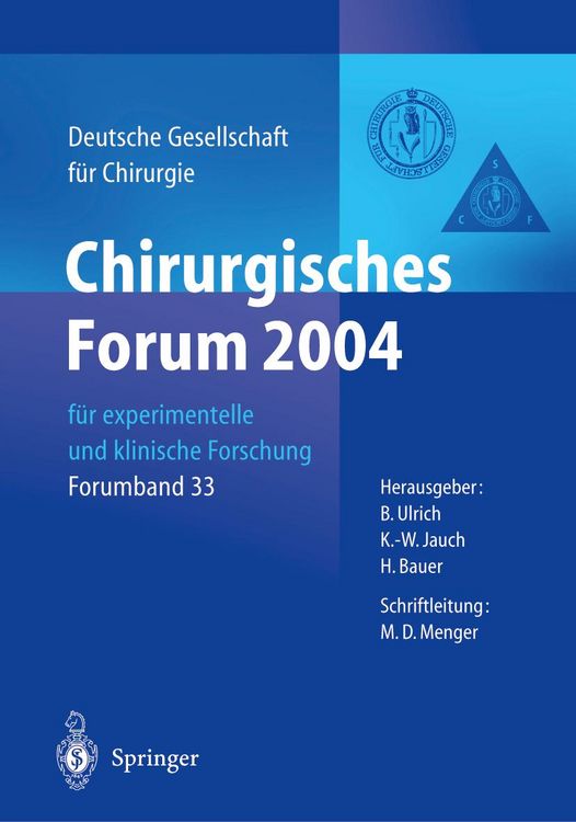 Produktbild: Chirurgisches Forum 2004