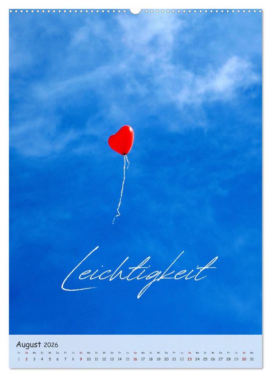 Produktbild: 12 Worte f&uuml;r Liebe (hochwertiger Premium Wandkalender 2026 DIN A2 hoch), Kunstdruck in Hochglanz