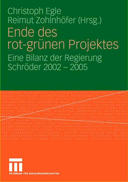 Produktbild: Ende des rot-gr&uuml;nen Projekts