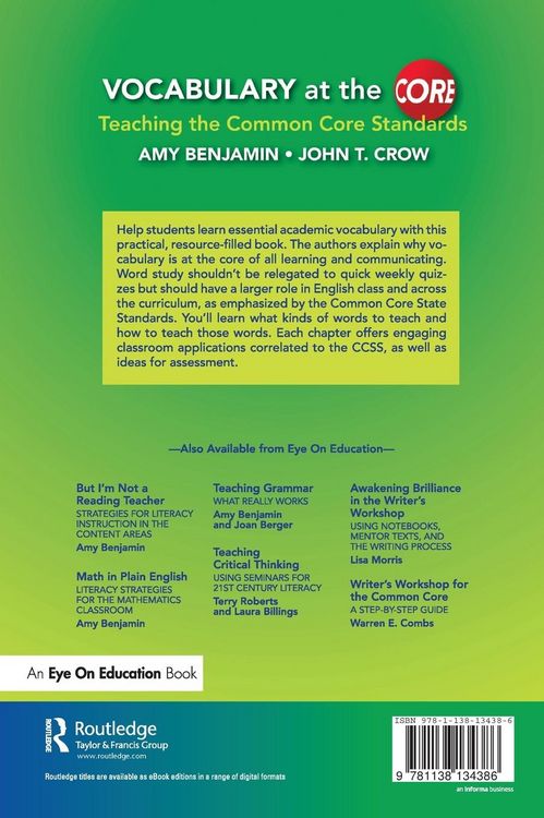 Produktbild: Vocabulary at the Core