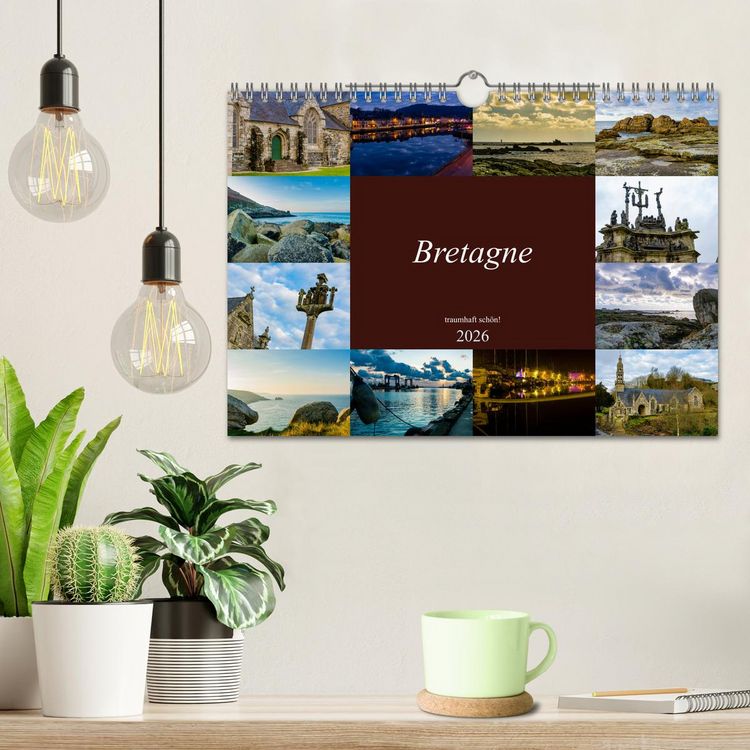 Produktbild: Bretagne - traumhaft sch&ouml;n! (Wandkalender 2026 DIN A4 quer), CALVENDO Monatskalender