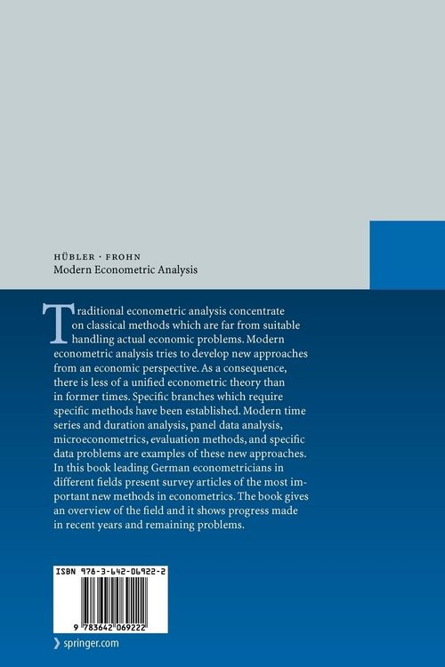 Produktbild: Modern Econometric Analysis