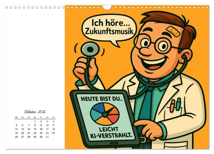 Produktbild: Job-Chaos total - voll Panne, voll verpeilt (Wandkalender 2026 DIN A3 quer), CALVENDO Monatskalender