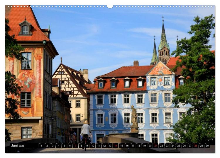 Produktbild: Bezauberndes Bamberg (Wandkalender 2026 DIN A2 quer), CALVENDO Monatskalender