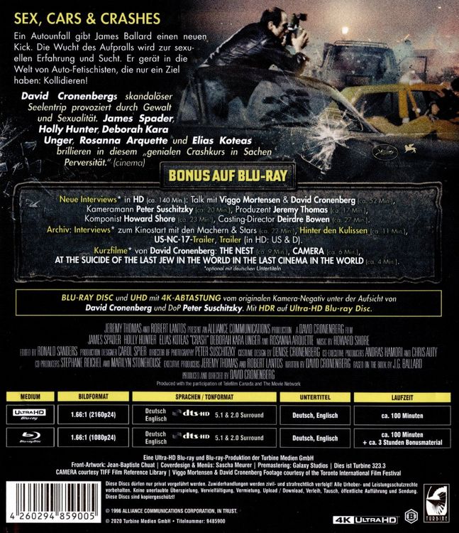 Produktbild: Crash (4K Ultra HD + Blu-ray 2D)