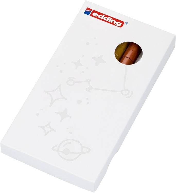 Produktbild: Edding Glanzlackmarker 751 Creative Metallic 1-2mm 5er Set