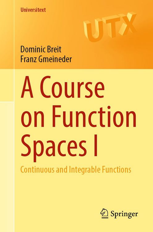Produktbild: A Course on Function Spaces I
