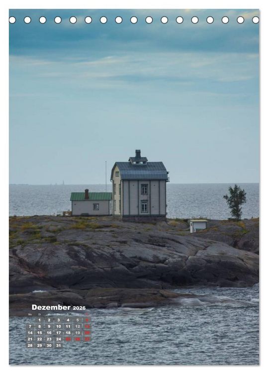 Produktbild: Die &Aring;landinseln (Tischkalender 2026 DIN A5 hoch), CALVENDO Monatskalender