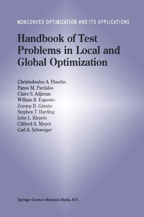 Produktbild: Handbook of Test Problems in Local and Global Optimization