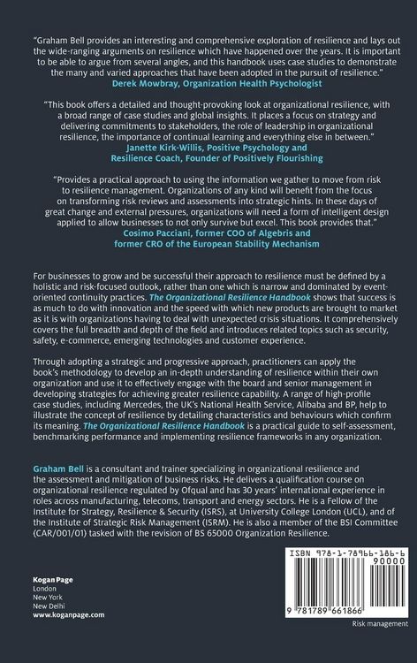 Produktbild: The Organizational Resilience Handbook