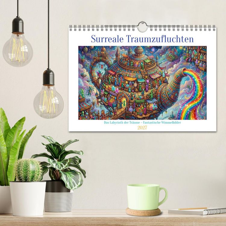 Produktbild: Surreale Traumzufluchten (Wandkalender 2027 DIN A4 quer), CALVENDO Monatskalender