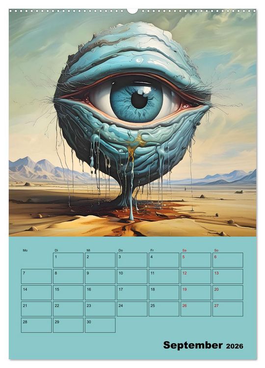Produktbild: Surreale Fantasiewelten (hochwertiger Premium Wandkalender 2026 DIN A2 hoch), Kunstdruck in Hochglanz