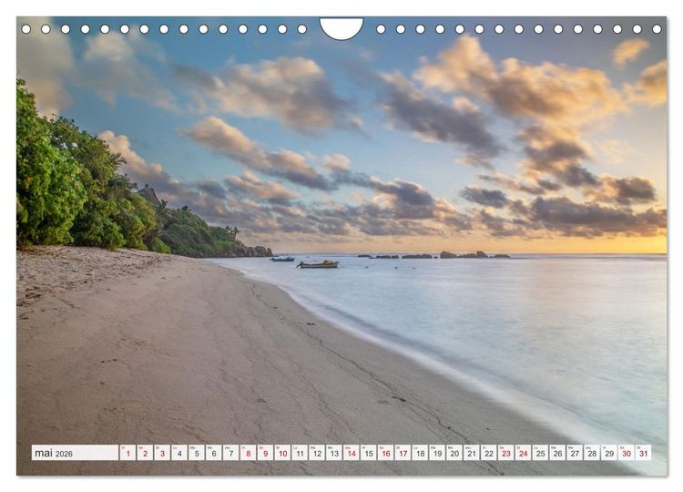 Produktbild: Seychelles - Des &icirc;les de r&ecirc;ve dans l'oc&eacute;an Indien (Calendrier mural 2026 DIN A4 vertical), CALVENDO calendrier mensuel