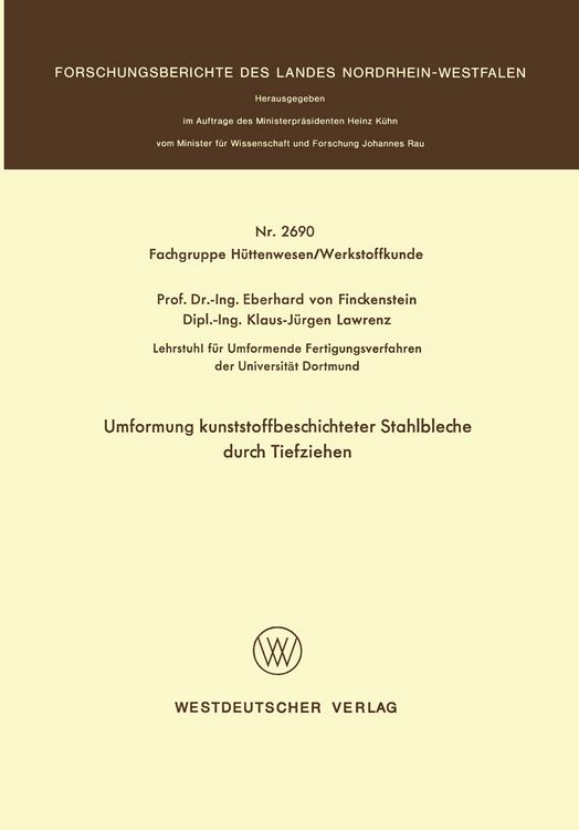 Produktbild: Umformung kunststoffbeschichteter Stahlbleche durch Tiefziehen
