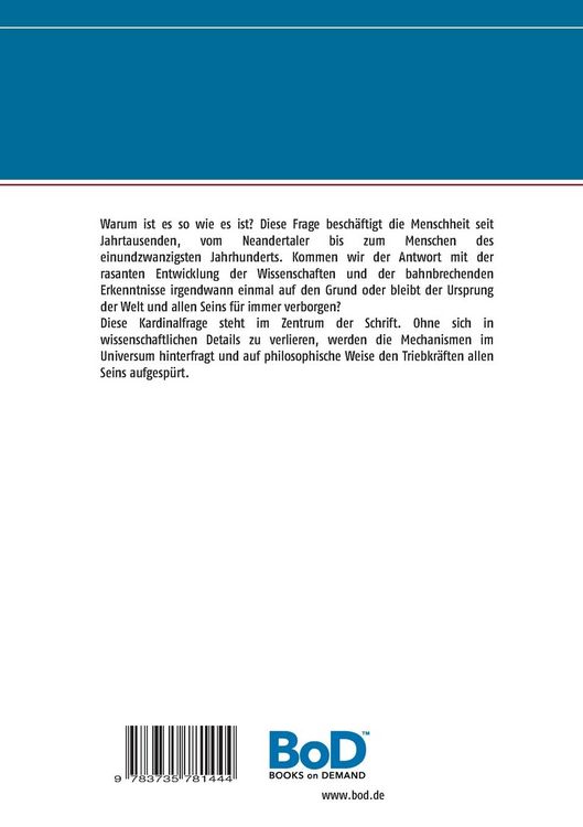 Produktbild: Warum ist es so wie es ist?