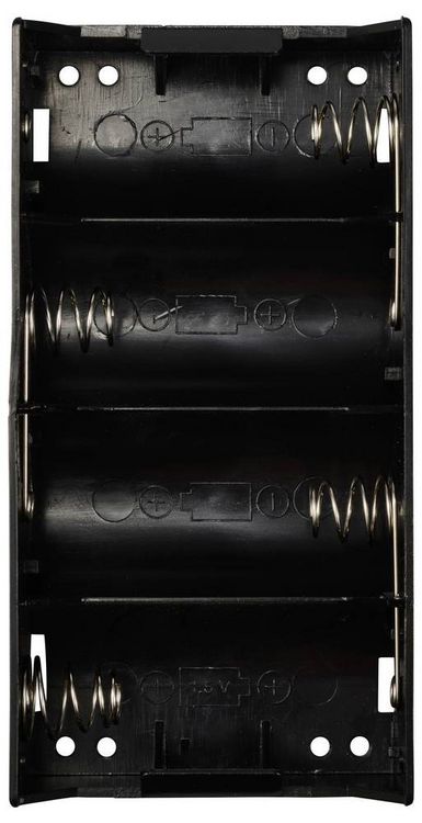 Produktbild: TRU COMPONENTS TC-13220484 Batteriehalter 4x Mono (D) L&ouml;tanschluss (L x B x H) 140 x 72 x 31 mm