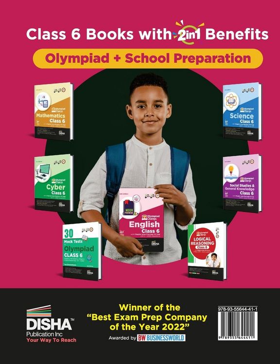 Produktbild: Olympiad Champs English Class 6 with Chapter-wise Previous 10 Year (2013 - 2022) Questions 4th Edition | Complete Prep Guide with Theory, PYQs, Past & Practice Exercise |