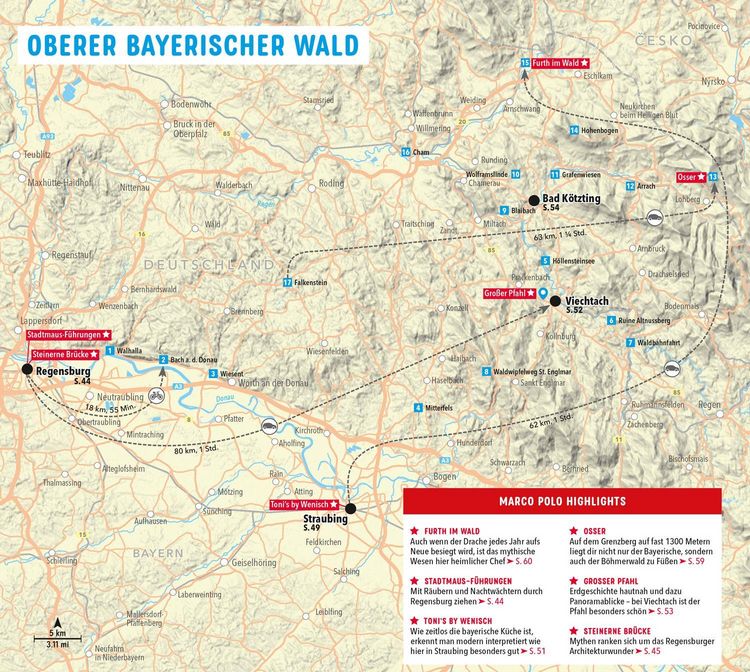 Produktbild: MARCO POLO Reisef&uuml;hrer Bayerischer Wald