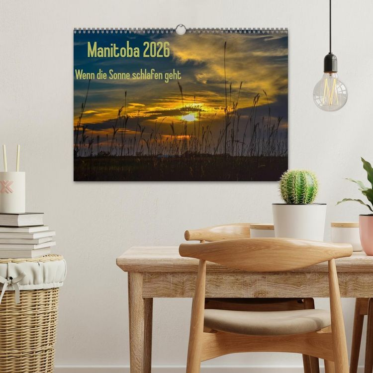 Produktbild: Manitoba 2026 Wenn die Sonne schlafen geht (Wandkalender 2026 DIN A3 quer), CALVENDO Monatskalender